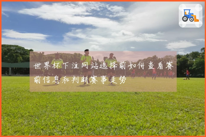 世界杯下注网站选择前如何查看赛前信息和判断赛事走势